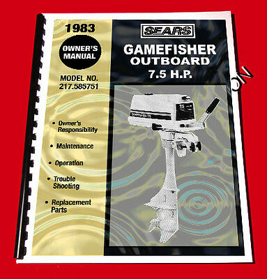 sears gamefisher 15 hp outboard manual